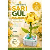 Mikro Blok Sarı Gül Çiçek Lego - Lego Setleri Mini Lego - Çiçek Lego - Blossom Çiçek Lego