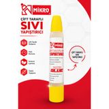 Mikro Çift Taraflı Sıvı Yapıştırıcı Güçlü Yapışma Hızlı Kuruyan Kağıt Karton Ahşap El İşi Tutkalı 1 Adet ST12520