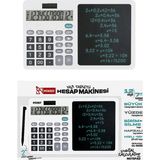 Mikro CL-8455 Yazı Tabletli Hesap Makinesi (7INC-12DİGİT) - Beyaz