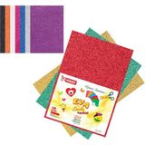 mikro eva yapışkanlı simli kağıt 10 renk 35x50cm 1025 - Yok