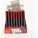 mikro fineliner 0.4 mm keçeli kalem standlı kalem kırmızı m2028-48 (48 li paket) - 1 - Yok