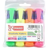 Mikro Fosforlu Kalem 4 Lü 4 Renk Mk-701set