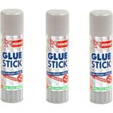 Mikro Glue Stick Katı Yapıştırıcı 3'lü Paket 40 gr Gri Kapak Solventsiz ve Sağlığa Zararsız