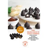Mikro Herküller Glutensiz Fındıklı Rafine Şekersiz %70 Bitter Belçika Çikolatası 8'li-80 gr/Vegan/Katkısız/Artizan