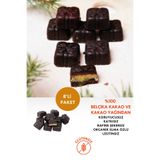 Mikro Herküller Glutensiz Helvalı İstanbul Çikolatası Rafine Şekersiz %70 Bitter 8'li-100 gr/Vegan/Katkısız/Artizan