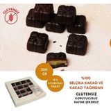 Mikro Herküller Helvalı Vegan Glutensiz Rafine Şekersiz %70 Bitter Belçika Istanbul Çikolatası 16’lı Paket 200 G - 200 gr