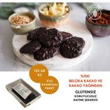 Mikro Herküller Rocher Artizan Vegan Glutensiz Şekersiz %70 Bitter Belçika Çikolatası 3'lü Avantaj Paketi (125 Grx3) - 1 Adet
