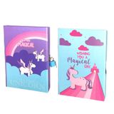 Mikro Ht-55 Unicorn Kilitli Hatıra Defteri – Pembe&mavi