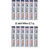 Mikro Kalem Ucu 0.7 2B Dereceli Cetvelli - 12'li Paket