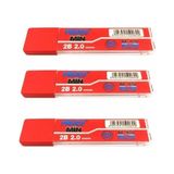 MIKRO Kalem Ucu 2.0mm 2B Mikro 2B Kalem Ucu 2mm Kırmızı 3 Adet