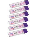Mikro Kalem Ucu 2b 0 5 mm 6 Adet Mekanik Uçlu Otomatik Kurşun Kalem Ucu 2b 60 mm x 0 5 mm Siyah Mikro Uç Kısa - 6'lı - 0,5 mm