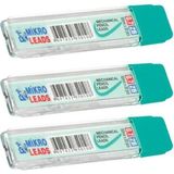 Mikro Kalem Ucu 2b 0 7 mm 3 Adet Mekanik Uçlu Otomatik Kurşun Kalem Ucu 2b 60 mm x 0 7 mm Siyah Mikro Uç Kısa - 3'lü - 0,7 mm