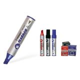 Mikro Kalıcı Yazı Kalemi Permanent Jumbo Marker 10 mm (2 adet) - Mavi