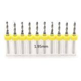 Mikro Karbür PCB Matkap Ucu Metal CNC Sondaj 10lu Set 1.95mm