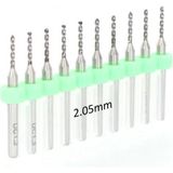 Mikro Karbür Pcb Matkap Ucu Metal Cnc Sondaj 10LU Set 2.05MM - Altın