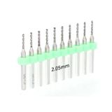 Mikro Karbür PCB Matkap Ucu Metal CNC Sondaj 10lu Set 2.05mm