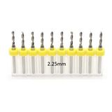 Mikro Karbür PCB Matkap Ucu Metal CNC Sondaj 10lu Set 2.25mm