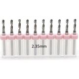 Mikro Karbür Pcb Matkap Ucu Metal Cnc Sondaj 10LU Set 2.35MM - Altın