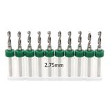 Mikro Karbür PCB Matkap Ucu Metal CNC Sondaj 10lu Set 2.75mm