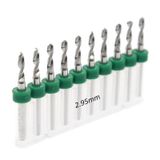 Mikro Karbür PCB Matkap Ucu Metal CNC Sondaj 10lu Set 2.95mm