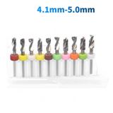 Mikro Karbür PCB Matkap Ucu Metal CNC Sondaj 10lu Set 4.1-5.0mm