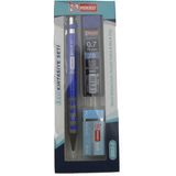 Mikro Kırtasiye Okul Seti Versatil 3 Lü 0,7 ( Kalem+Silgi+Uç) MK-3003-3 - Mavi