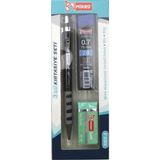 Mikro Kırtasiye Okul Seti Versatil 3 Lü 0,7 ( Kalem+Silgi+Uç) MK-3003-3 - Siyah