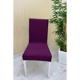 Mikro Kumaş Lastikli Kaymaz Esnek Sandalye Koruyucu Örtü - Fuşya - Bir Adet - 40 x 40 cm