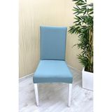 Mikro Kumaş Lastikli Kaymaz Esnek Sandalye Koruyucu Örtü - Mint - Bir Adet - 40 x 40 cm