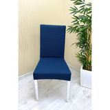 Mikro Kumaş Lastikli Kaymaz Esnek Sandalye Koruyucu Örtü - Petrol - Altı Adet - 40 x 40 cm