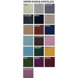 Mikro Kumaş Lastikli Kaymaz Esnek Sandalye Koruyucu Örtü - Pudra - Altı Adet - 40 x 40 cm