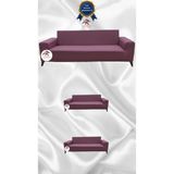 Mikro Lastikli Kaymaz Elastik Koruyucu Giydirme Koltuk Örtüsü - Gülkurusu - 3+2+2 (3 Parça Set) - 10 x 10 cm - Gül Kurusu