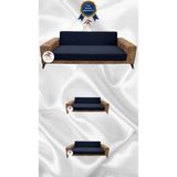 Mikro Lastikli Kaymaz Elastik Koruyucu Kolsuz Koltuk Örtüsü - Antrasit - 3+2+2 (3 Parça Set) - 10 x 10 cm