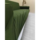 Mikro Lastikli Kaymaz Elastik Koruyucu Kolsuz Koltuk Örtüsü - Haki Yeşili - 3+2 (2 Parça Set) - 10 x 10 cm