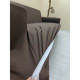 Mikro Lastikli Kaymaz Elastik Koruyucu Kolsuz Koltuk Örtüsü - Kahverengi - 3+1 (2 Parça Set) - 10 x 10 cm