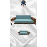 Mikro Lastikli Kaymaz Elastik Koruyucu Kolsuz Koltuk Örtüsü - Mint - 3+2 (2 Parça Set) - 10 x 10 cm - Mint Yeşili