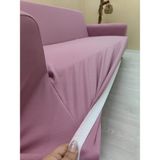 Mikro Lastikli Kaymaz Elastik Koruyucu Kolsuz Koltuk Örtüsü - Pudra - 3'lü Set (1 Parça) - 10 x 10 cm