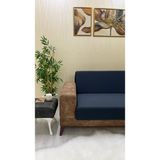 Mikro Lastikli Kaymaz Elastik Koruyucu Kolsuz Koltuk Örtüsü - Siyah - 3+2+1+1 (4 Parça Set) - 10 x 10 cm