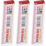 Mikro M-750 75 mm Cetvelli Kurşun Kalem Ucu 0.5mm 3'lü Özel Kalem Uçları