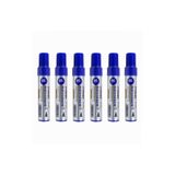 Mikro Mavi Permanent Markör Marker Kesik Uçlu Koli Kalemi Mavi 10 mm Mr-6010 6 Adet