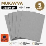 Mikro Mikro Gri Mukavva 35X50 Sert Karton Sert Mukavva 1 mm 5 ADET