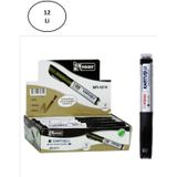 Mikro Mr-6019 Kartuşlu Beyaz Tahta Kalemi Siyah 12'li