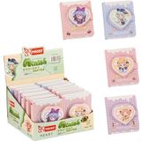 Mikro Not Defteri Minish Heart Squishy Mini 128 Yaprak Mini-40 (Karışık Renk 1 Adet)