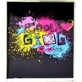 Mikro NT-206 Bloknot Çizgili Cool Girl Siyah A7 Defter