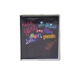 Mikro NT-206 Bloknot Çizgili Nice Girl Siyah A7 Defter