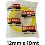 Mikro Para Bandı 12MM x 10MT – Şeffaf Yapışkan Bant - 7 Adet