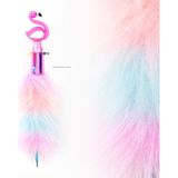 Mikro Peluşlu Flamingo Tükenmez Kalem 6 Renkli Yumuşak Dokulu Eğlenceli Tasarım