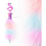 Mikro Pembe Renkli Flamingo Peluş Tükenmez Kalem Mikro Peluş Tükenmez