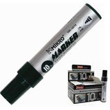 Mikro Permanent Markör Kesik Uçlu Koli Kalemi Siyah 10 mm MR-6010 Sağlığa Zararsız Özellik