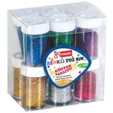 Mikro Renkli Toz Sim Tuzluk Şekilli Karışık 1 Paket ( 12 Adet )